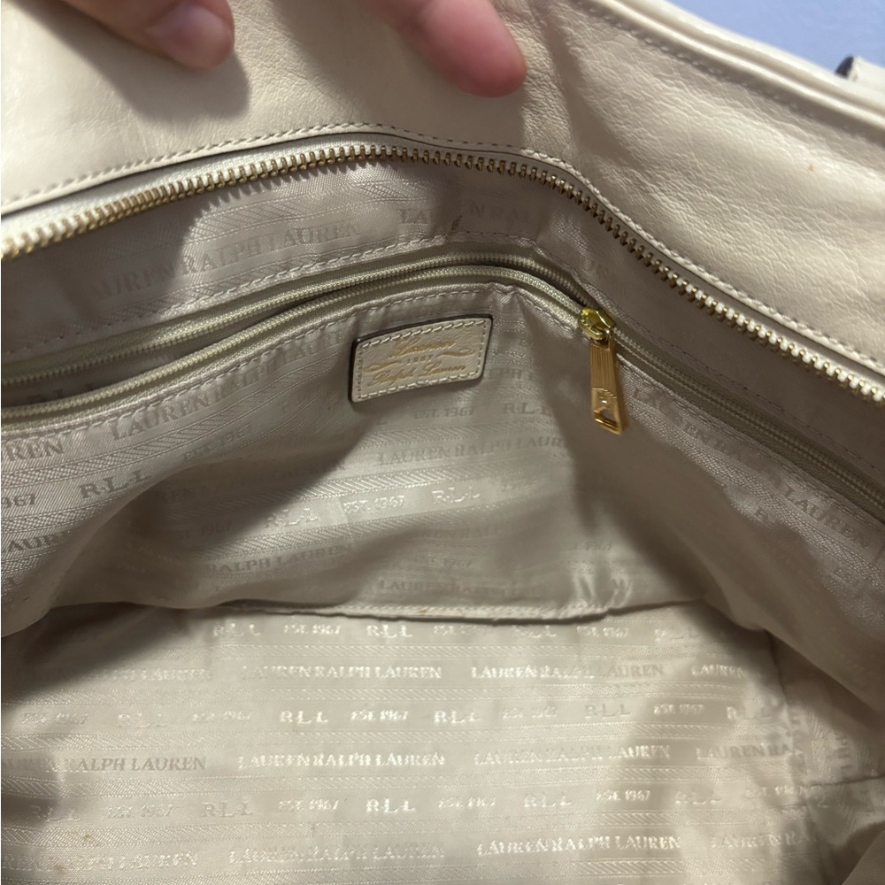 Vintage Y2K Cream and gold Ralph Lauren bag - Picture 7 of 9